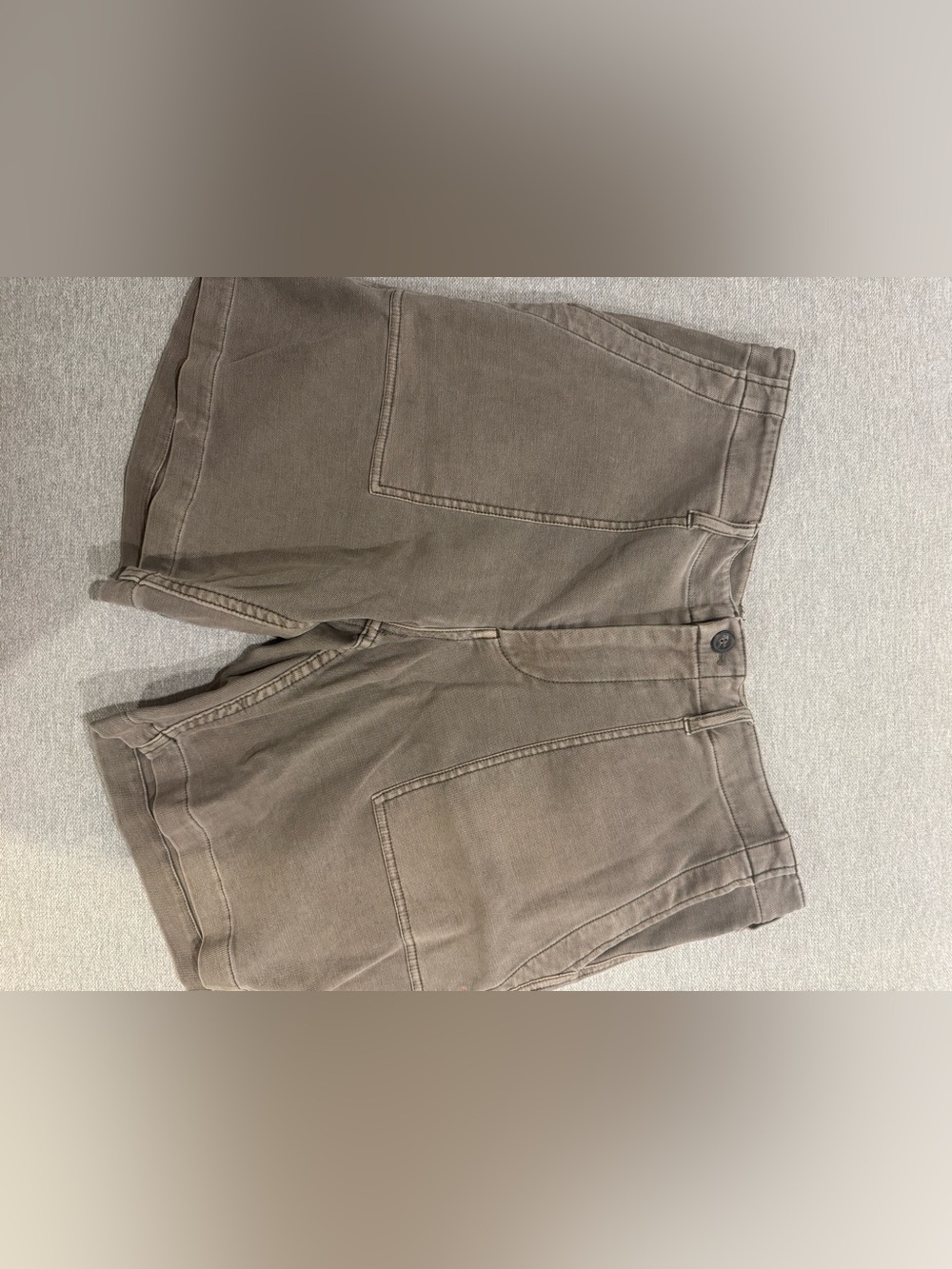 The Normal Brand Men's Flat Front Shorts in Taupe